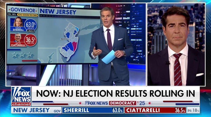 Bill Hemmer predicts NJ gubernatorial vote count could go 'deep into the night'
