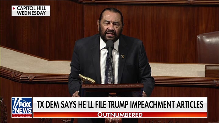 Texas Democrat announces plan to file Trump impeachment articles: 