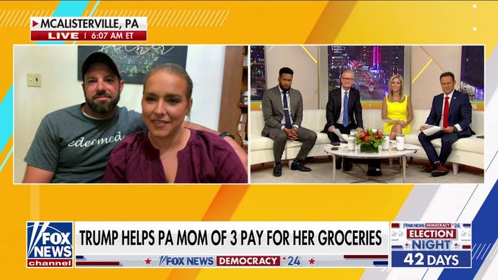 Trump helps Pennsylvania mom of three pay for groceries: 'Complete surprise'