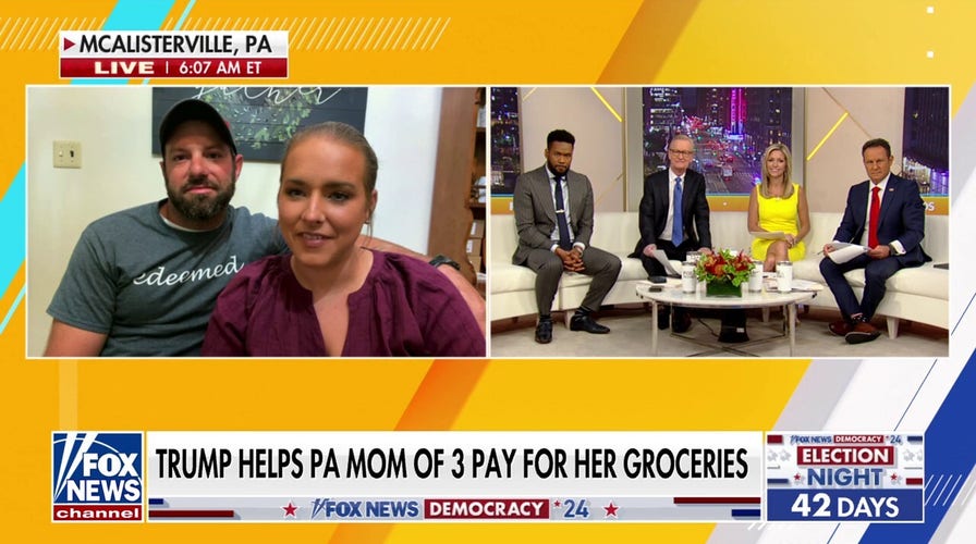 Trump helps Pennsylvania mom of three pay for groceries: 'Complete surprise'