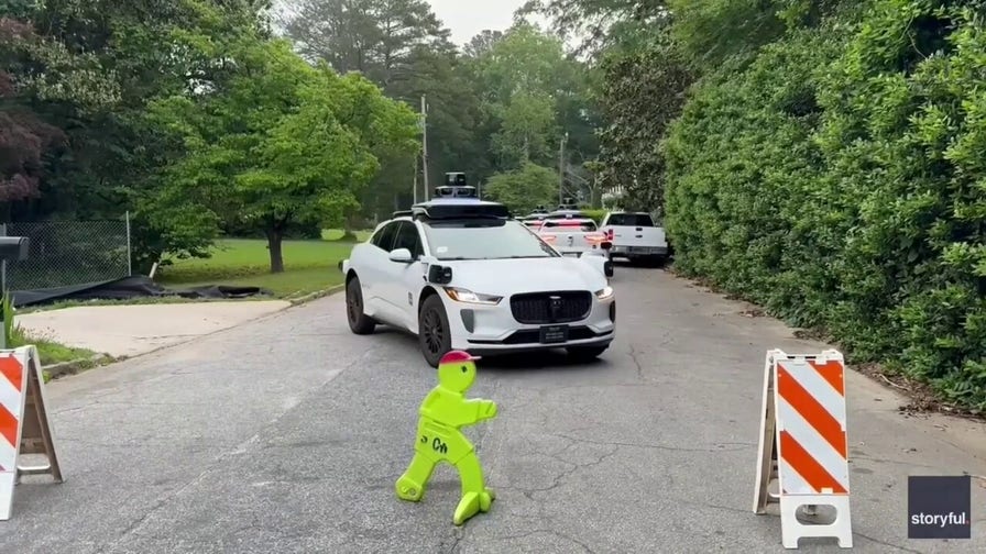 Swarm of empty, driverless Waymos overrun Atlanta neighborhood