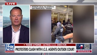 ICE protesters clash with agents outside San Francisco court
