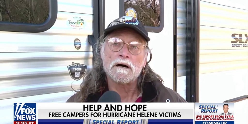 Hurricane Helene victims get free campers after homes were destroyed