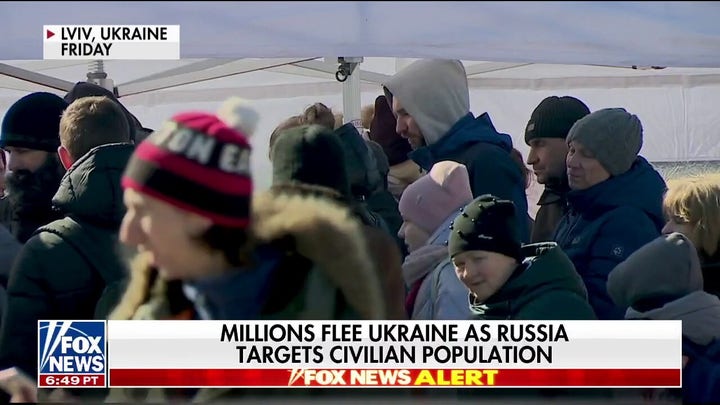 Millions flee Ukraine during Russian invasion