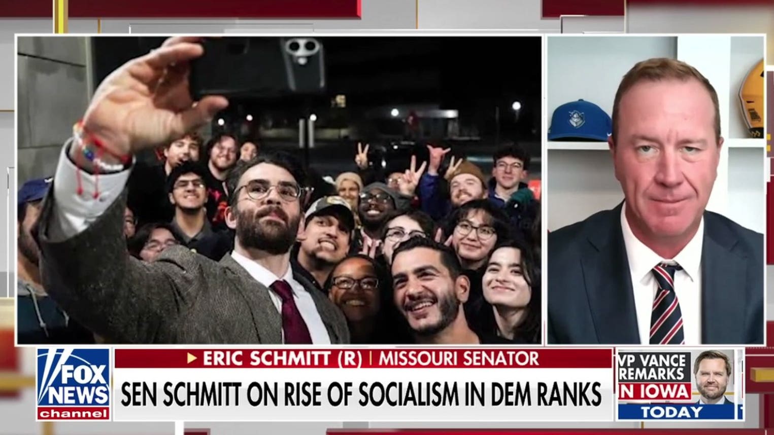 Sen Eric Schmitt slams Democrats over ties to Hasan Piker
