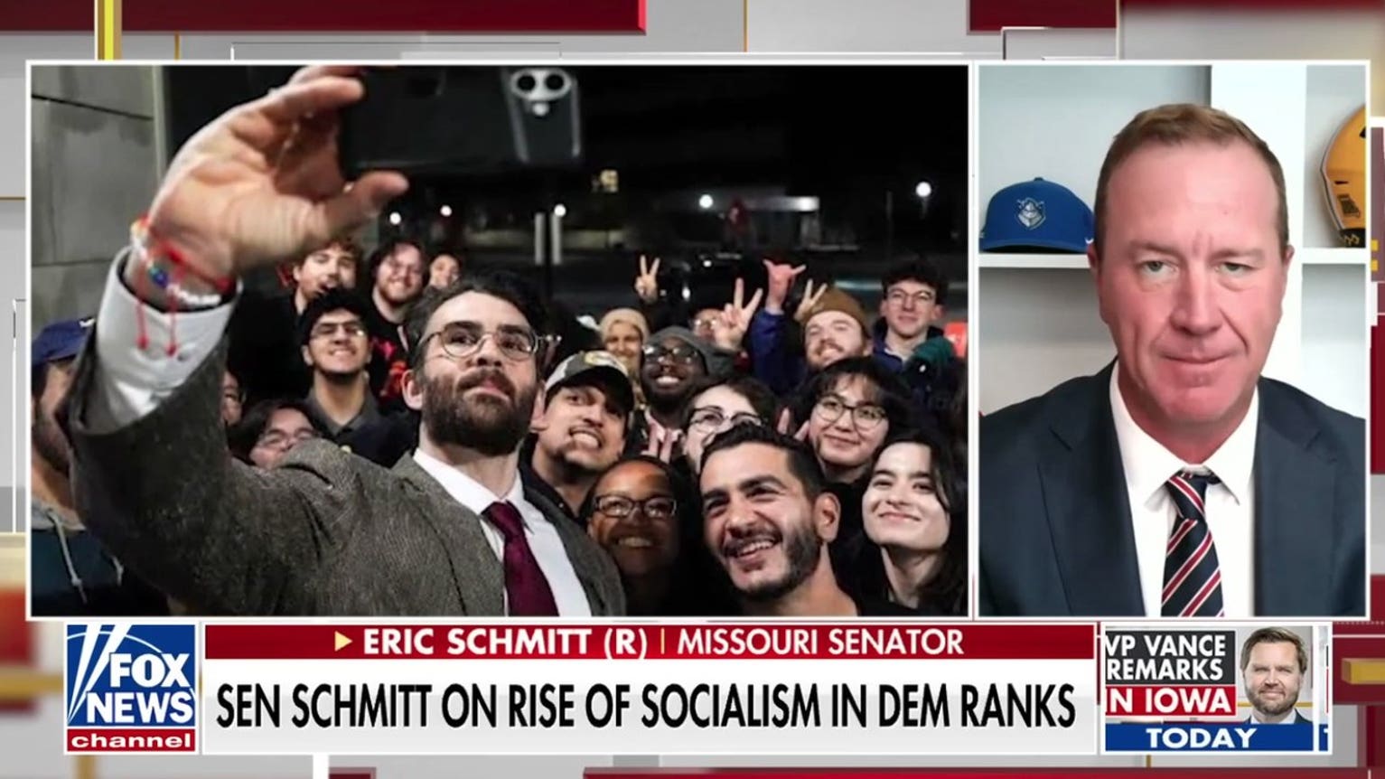 Sen Eric Schmitt slams Democrats over ties to Hasan Piker