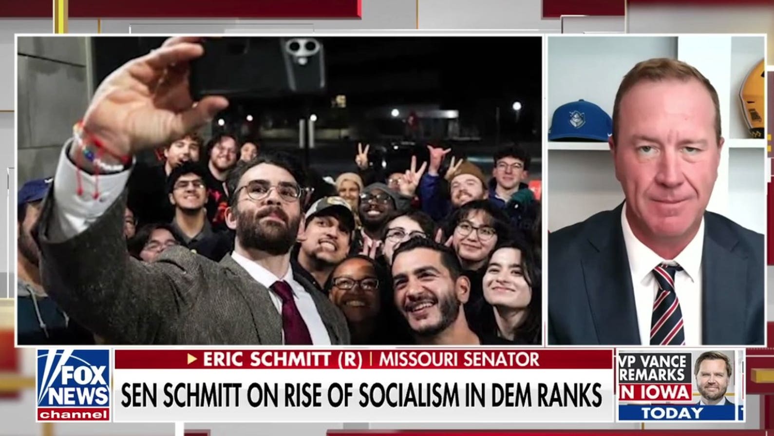 Sen Eric Schmitt slams Democrats over ties to Hasan Piker