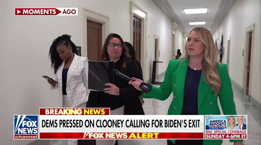 Democrats asked about George Clooney calling for Biden to exit 2024 race