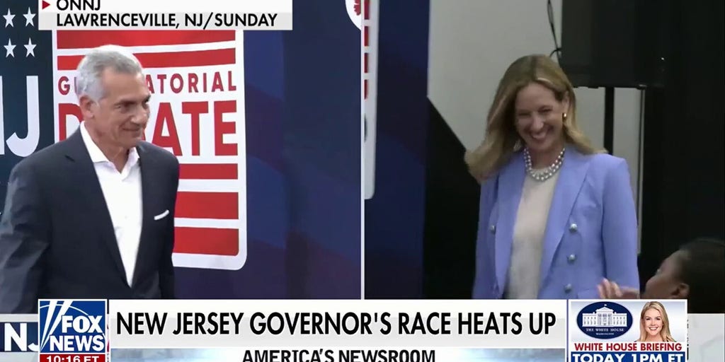 NJ gubernatorial race heats up as candidates square off in debate