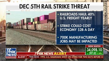 Potential rail strike threatens holiday shopping season