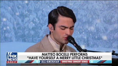 Matteo Bocelli performs 'Have Yourself a Merry Little Christmas'
