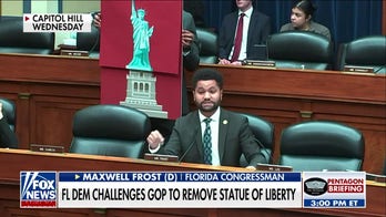 Freshman Democrat challenges Republicans to remove Statue of Liberty