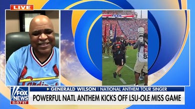 Retired Navy petty officer reflects on his powerful National Anthem performance