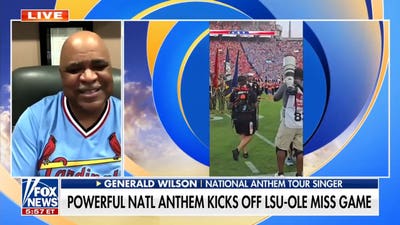 Retired Navy petty officer reflects on his powerful National Anthem performance