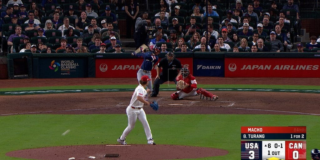 Brice Turang and Pete Crow-Armstrong hit back-to-back singles, extending United States' lead over Canada