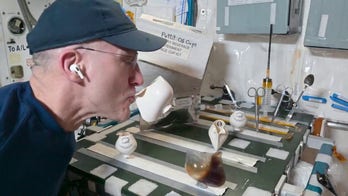 Astronaut drinks coffee in space in amazing video