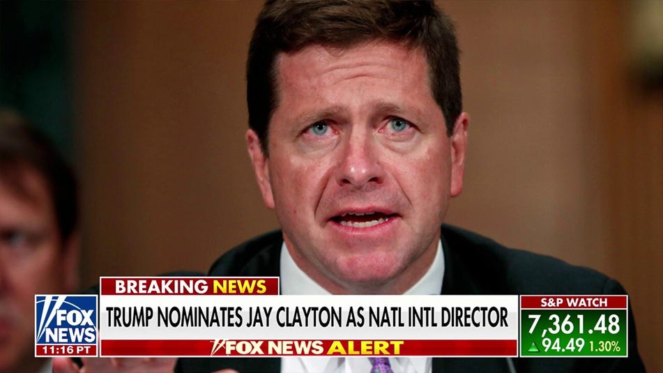 Trump nominates Jay Clayton for National Intelligence Director