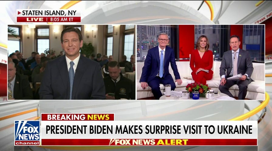 DeSantis calls out Biden's 'blank check policy' amid Ukraine visit: 'A lot of problems accumulating here'
