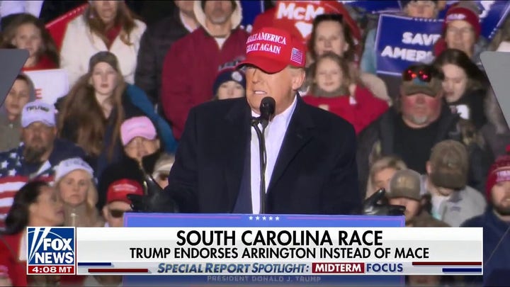 Trump endorses Arrington over Mace in South Carolina primary