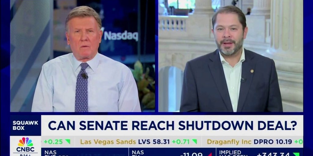 Dem Sen. Ruben Gallego pushes back on CNBC host over Obamacare
