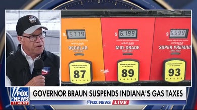 Indiana governor details gas tax suspension, highlights economic growth