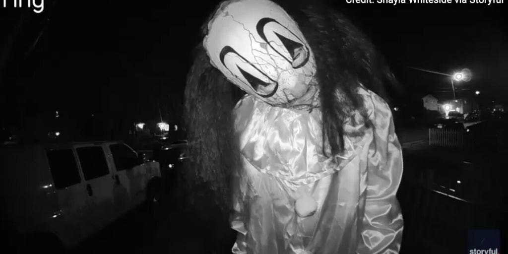 Terrifying video shows a trio dressed in Halloween masks terrorizing a Virginia family