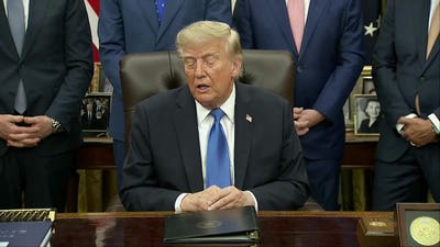 President Trump reacts to Prince Harry and Meghan Markle leaving the US