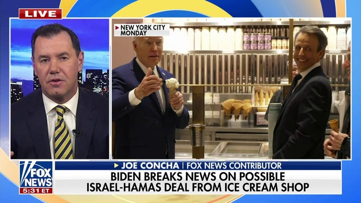 Joe Concha reacts to Biden breaking news on possibly Gaza cease-fire: 'All about optics'