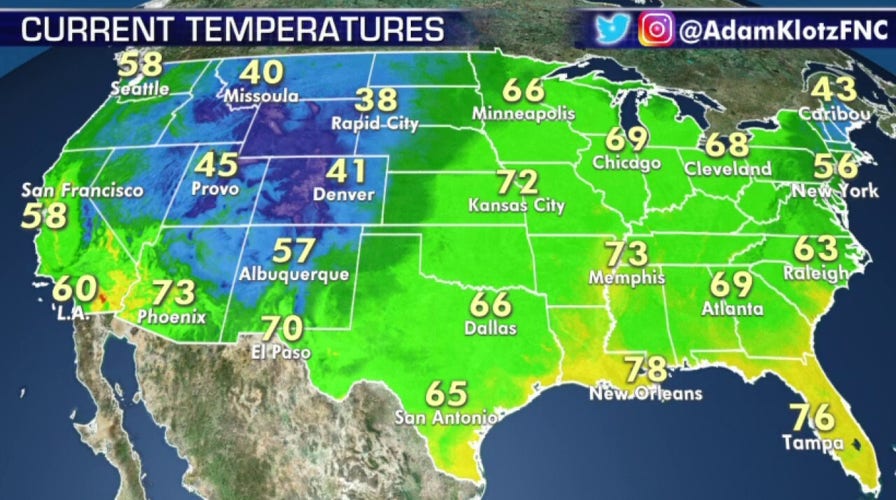 National forecast for Monday, May 25