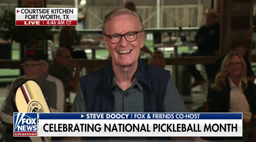 Steve Doocy celebrates National Pickleball Month