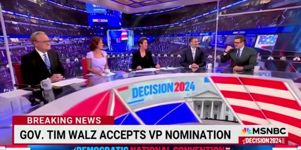 Rachel Maddow admits MSNBC colleagues started 'stamping and clapping' during DNC