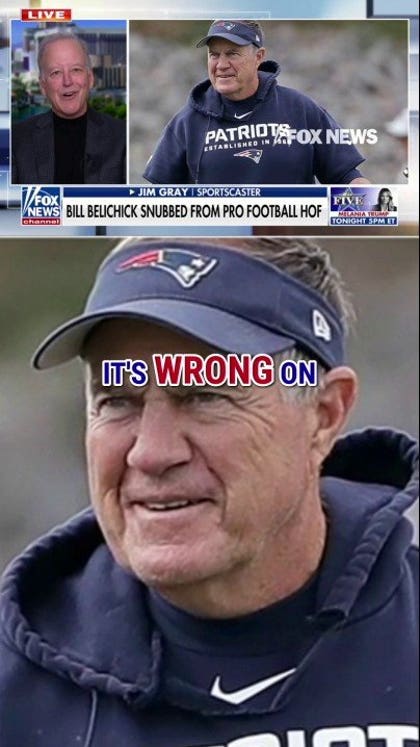 Legendary sportscaster RIPS Belichick Hall of Fame snub: ‘Wrong on all levels’