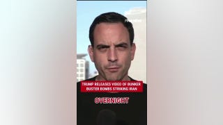 Trump releases video of BUNKER BUSTER bombs striking Iranian ammo depot