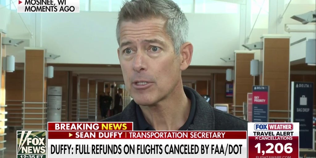 Duffy assures passengers they will get full refunds on flights canceled by FAA, DOT