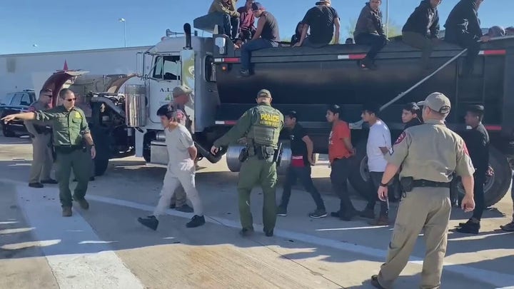 Authorities find 60 illegal immigrants smuggled in dump truck