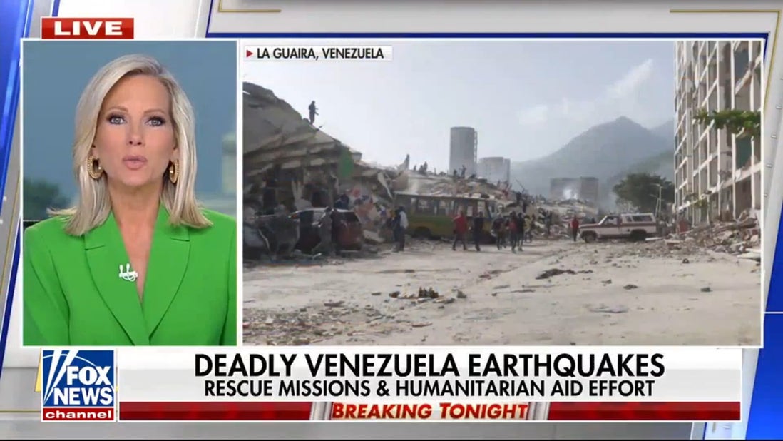 Rescue workers on the ground in Venezuela following earthquakes