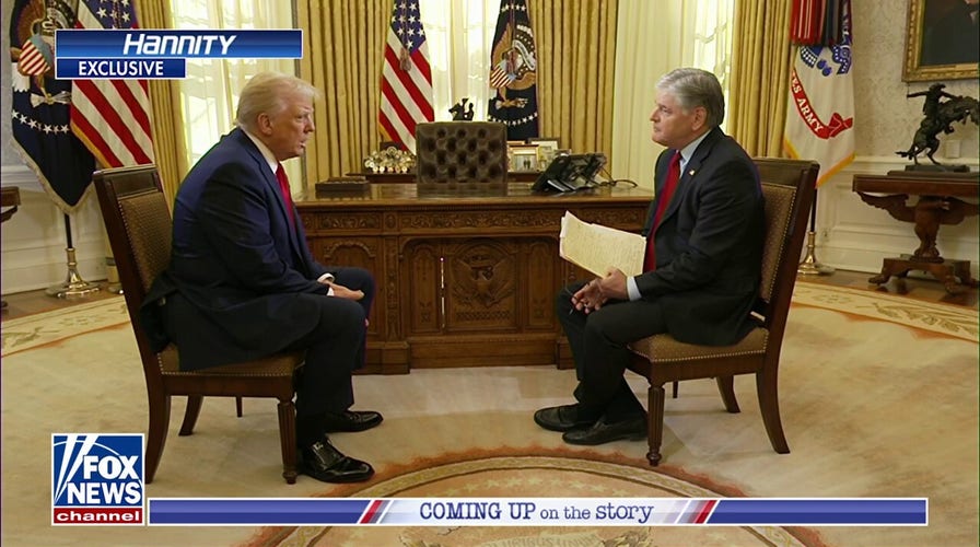 Trump details how he felt walking back into the Oval Office in exclusive ‘Hannity’ interview