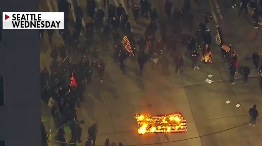 Violent Inauguration Day protests take place on West Coast