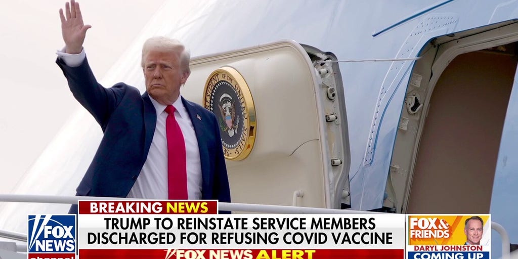 Trump reinstates service members discharged over COVID vaccine