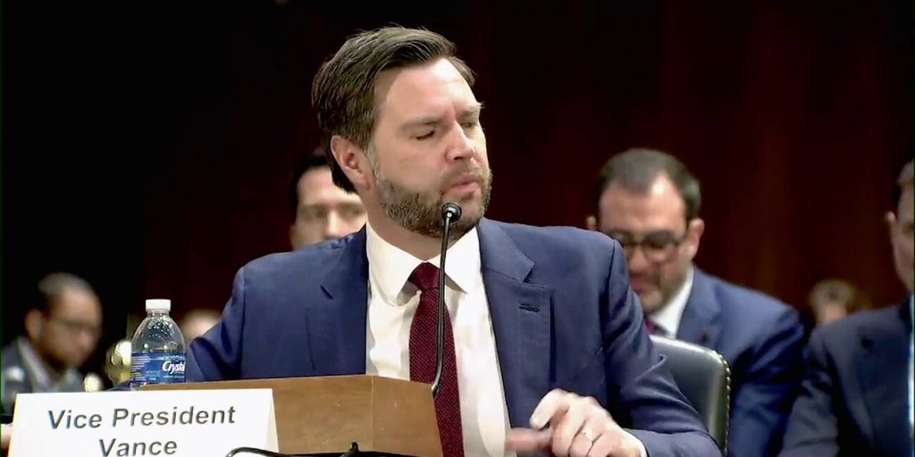 JD Vance offers words of support for Pentagon nominee Elbridge Colby on Capitol Hill
