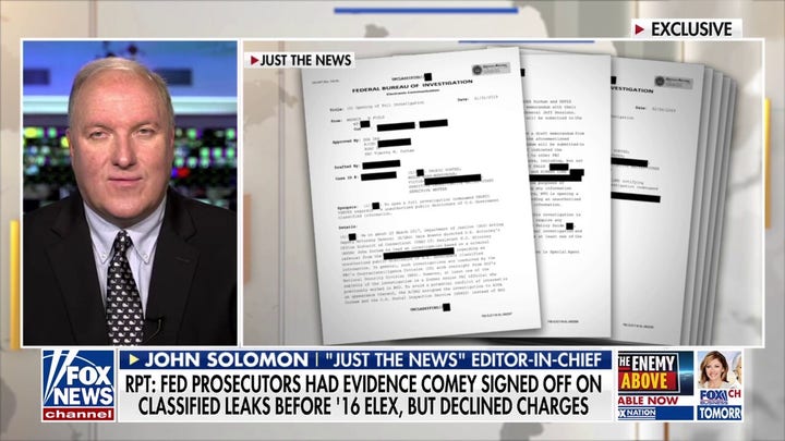 New report on James Comey suggests ‘ongoing conspiracy’ against Republicans, John Solomon argues