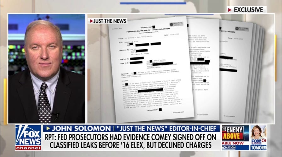 New report on James Comey suggests ‘ongoing conspiracy’ against Republicans, John Solomon argues