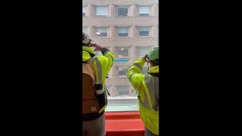 Construction crew forms bond with 4-year-old awaiting transplant at hospital