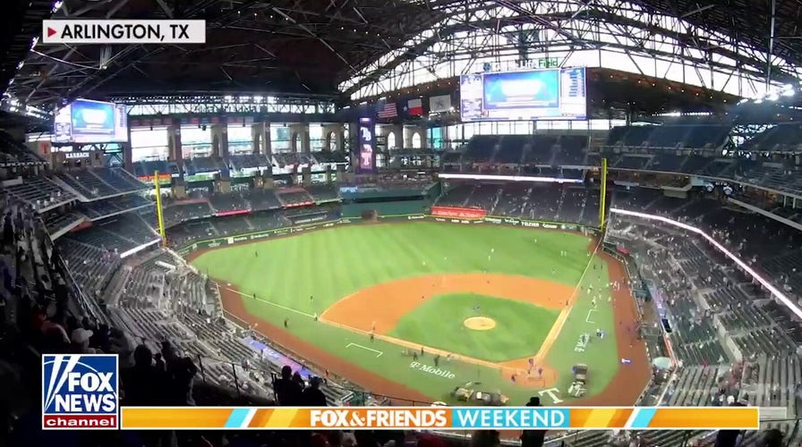 An inside look into how a baseball field gets transformed for the American Rodeo