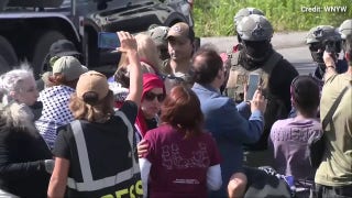Protesters physically clash wit ICE outside NJ detention center