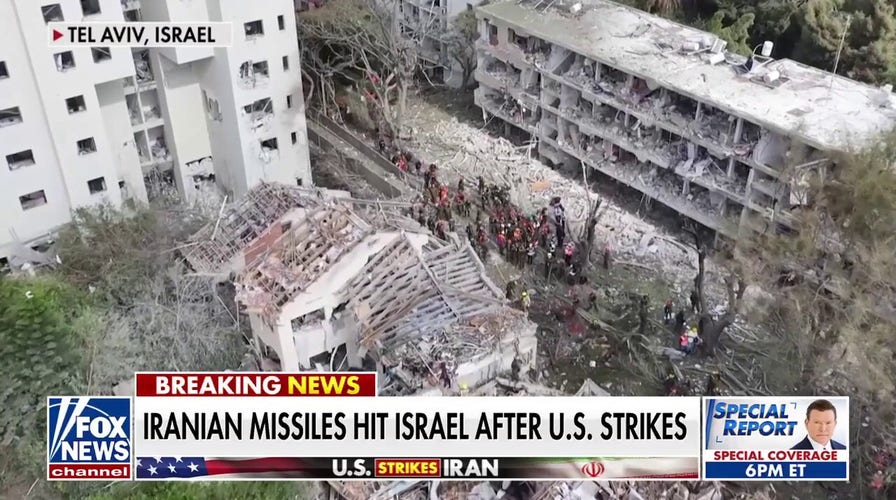 Iranian missiles hit 10 locations in Israel after US strike, first responders say