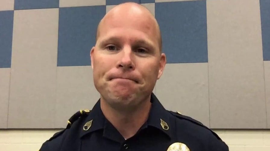 Oklahoma police officer on saving woman from burning vehicle after crash 