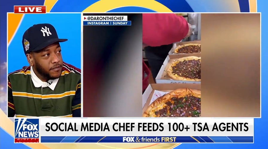 Social media chef Daron Brown feeds over 100 TSA agents amid government shutdown