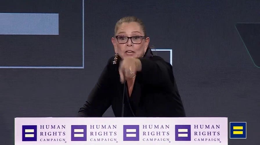 Camryn Manheim delivers remarks at the Human Rights Commission's National Dinner