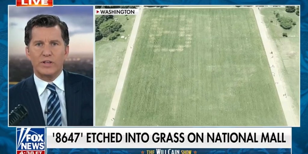 Federal authorities investigating ‘8647’ vandalism etched into National Mall grass